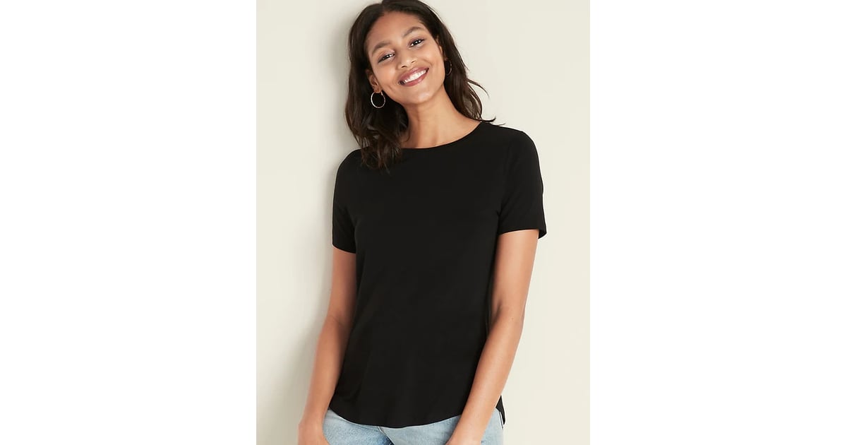 Old navy luxe crew neck tee online