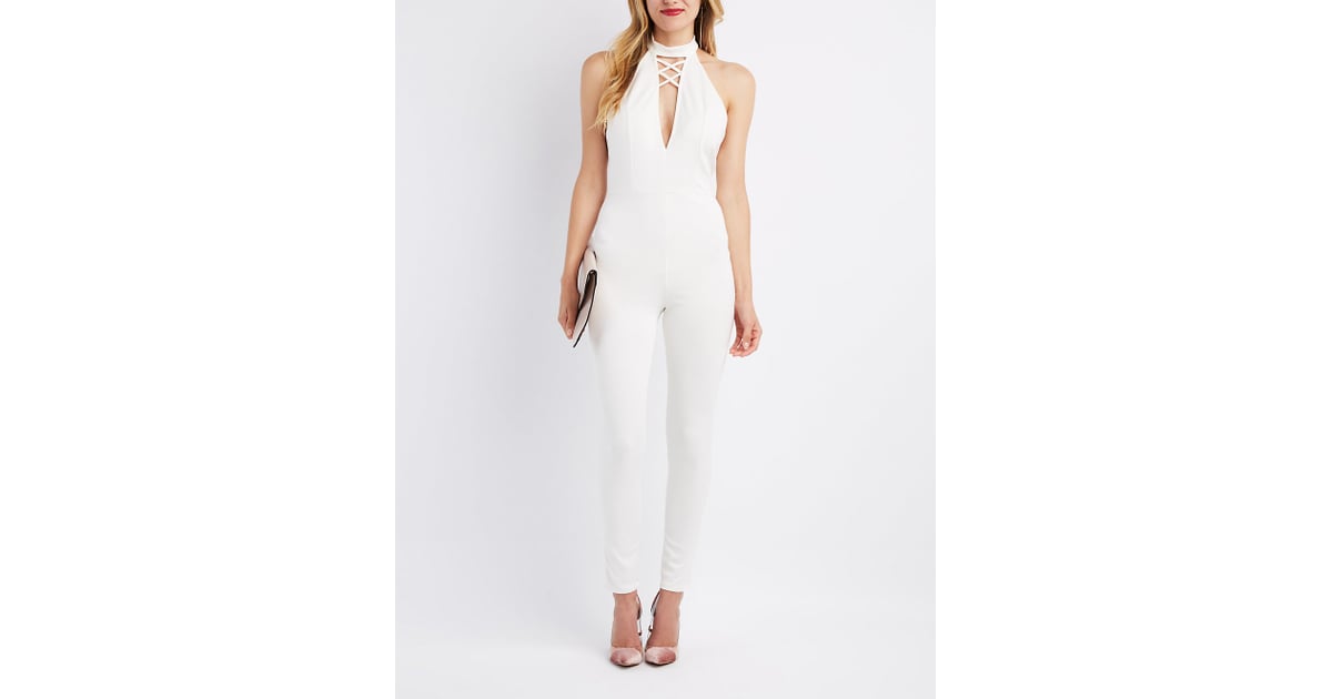 charlotte russe red jumpsuit