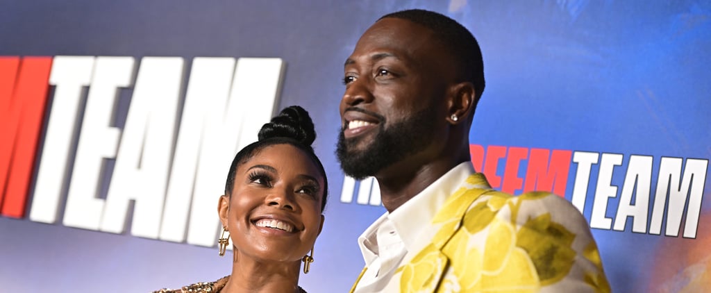 Gabrielle Union and Dwyane Wade Coordinate in Gold Outfits