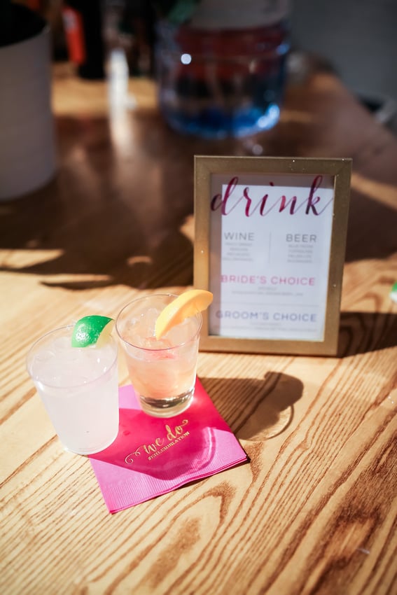Coffee Shop Wedding Reception
