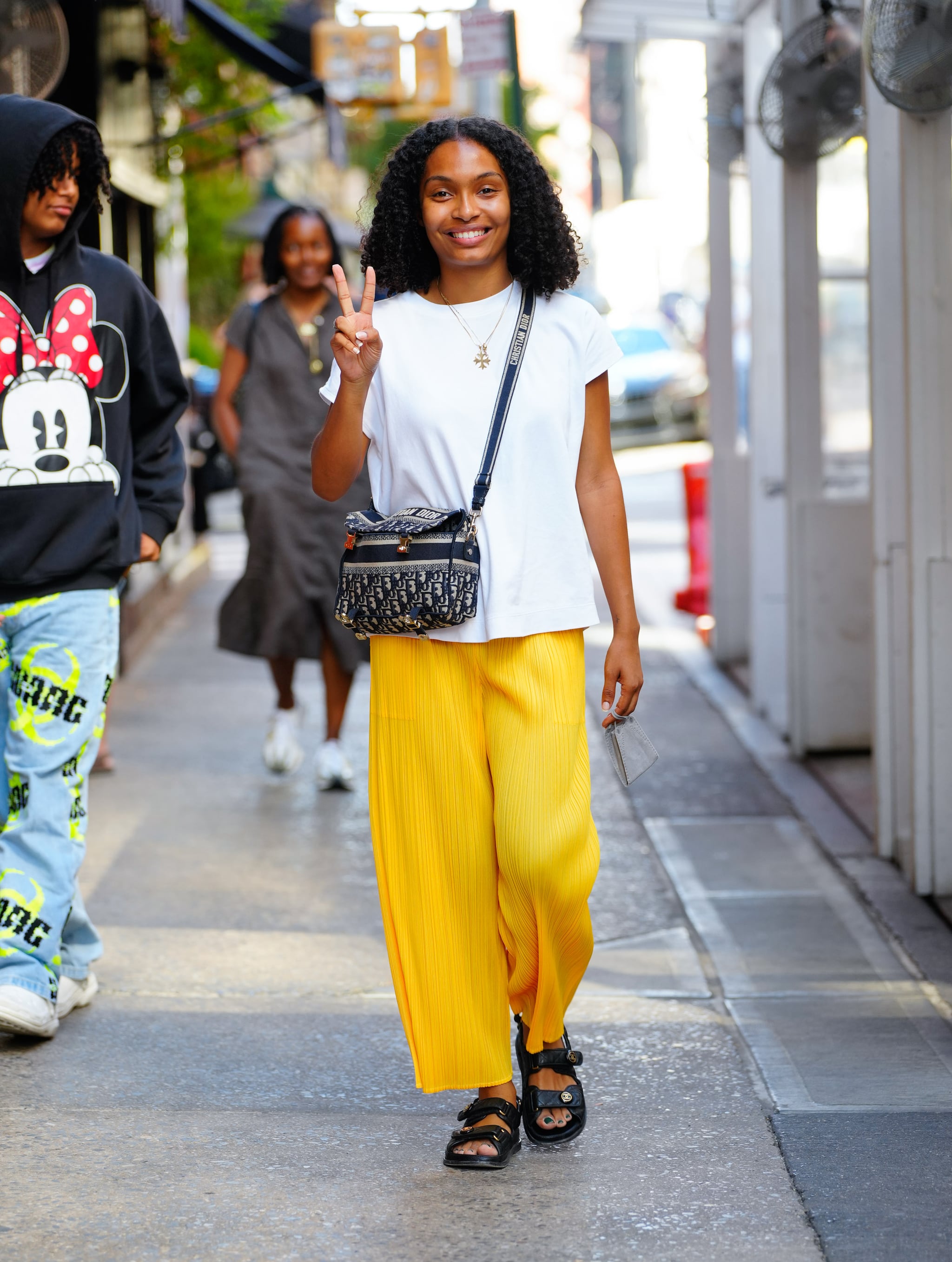 NEW YORK, NEW YORK - AUGUST 16: Yara Shahidi is seen out and about on August 16, 2022 in New York City. (Photo by Gotham/GC Images)
