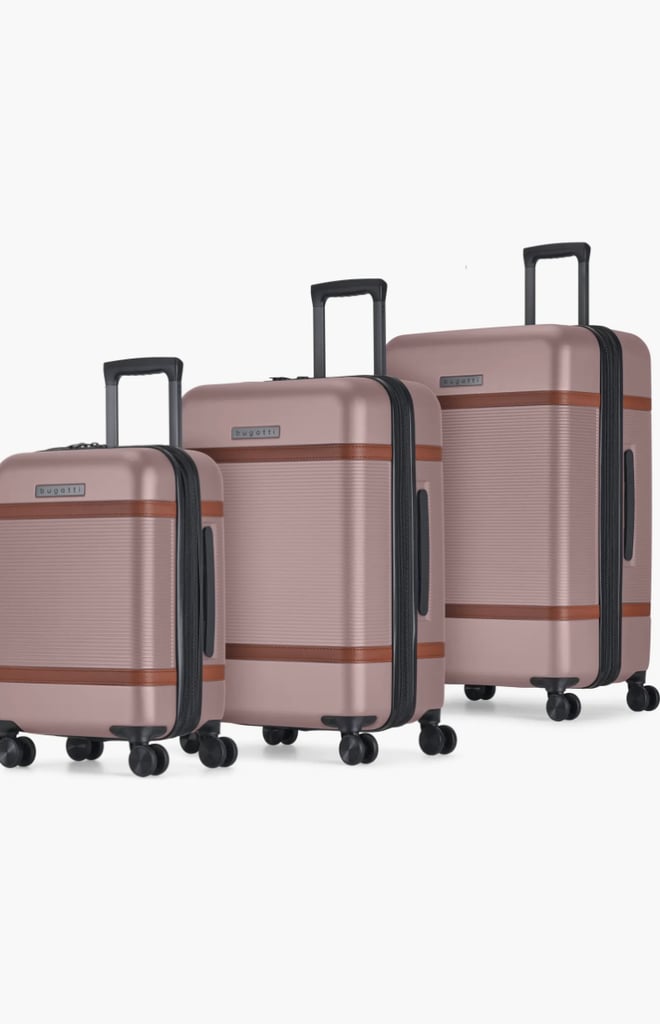 Bugatti Wellington 3 Piece Hardside Luggage Set ($250, originally $1,160)
Overpacking doesn't exist when it comes to Bugatti luggage. This hardside set features carry-on, medium, and large suitcases, all complete with double 360-degree spinner wheels, zipper expansion for extra space, and a telescopic trolley handle for easy navigation.