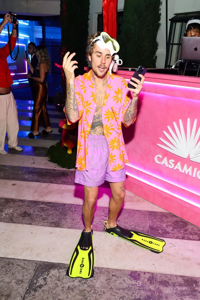 Justin Bieber as a Snorkeler