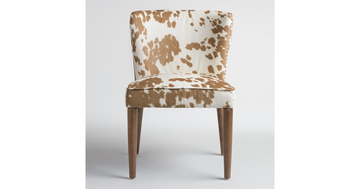 Tan Hued Cow Print Upholstery Chair 300 For Set Of 2 Be The First To Get Your Hands On These 14 World Market Fall Decor Pieces Popsugar Home Photo 13
