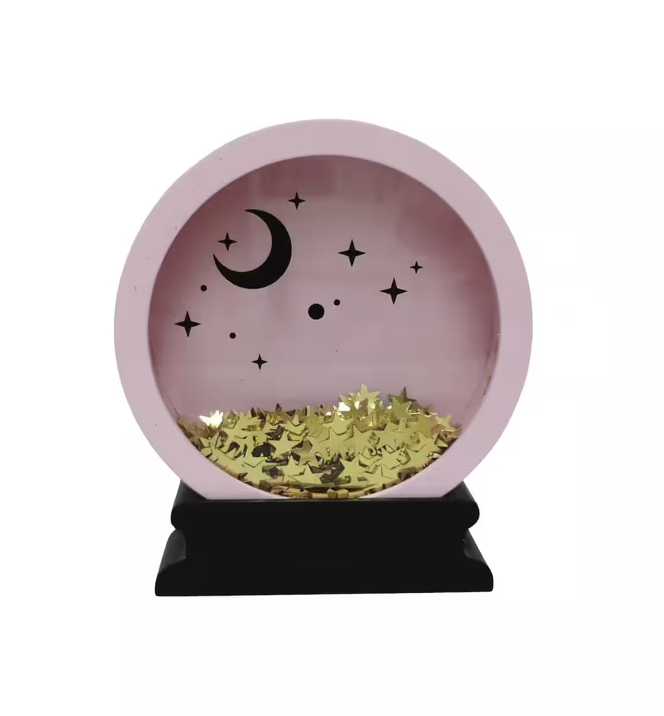 Michaels Halloween Decor: 5.75" Pink Crystal Ball Tabletop Décor by Ashland