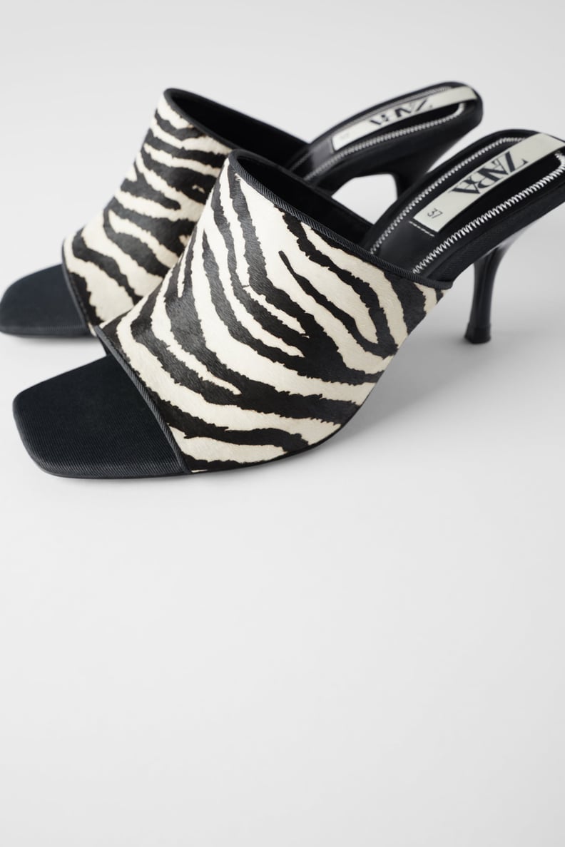 Zara Animal-Print Heels