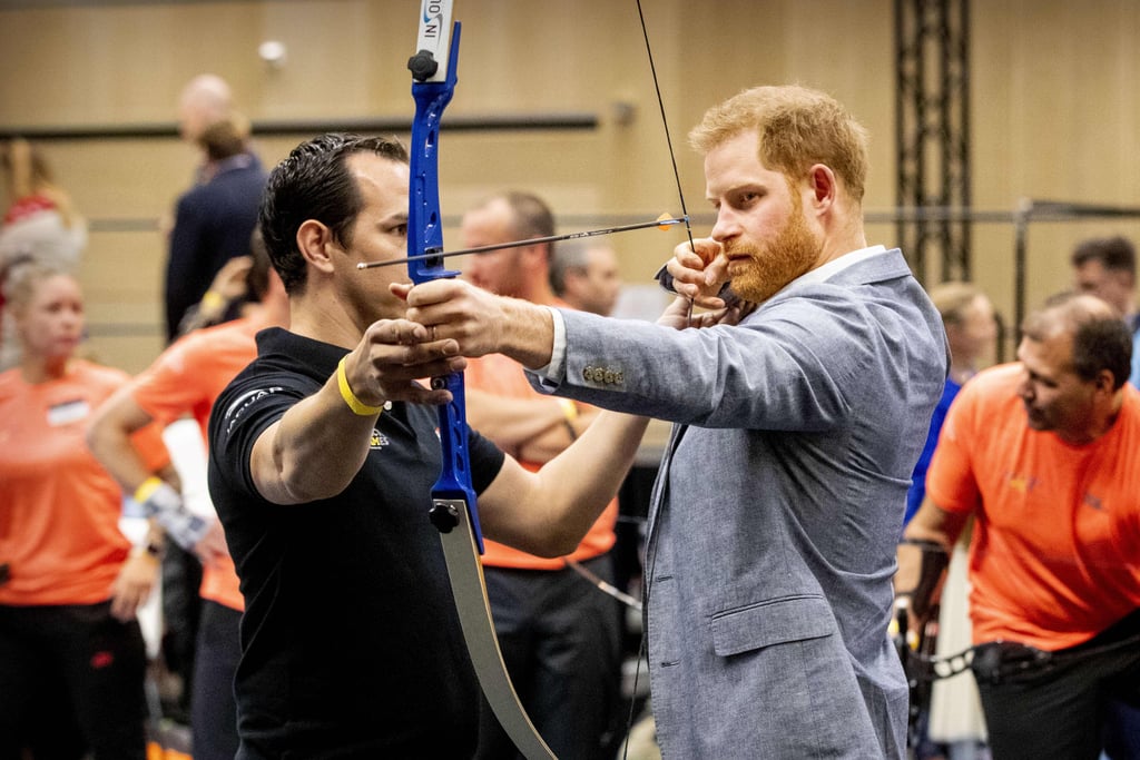 He tried archery during an Invictus Games event in May 2019.