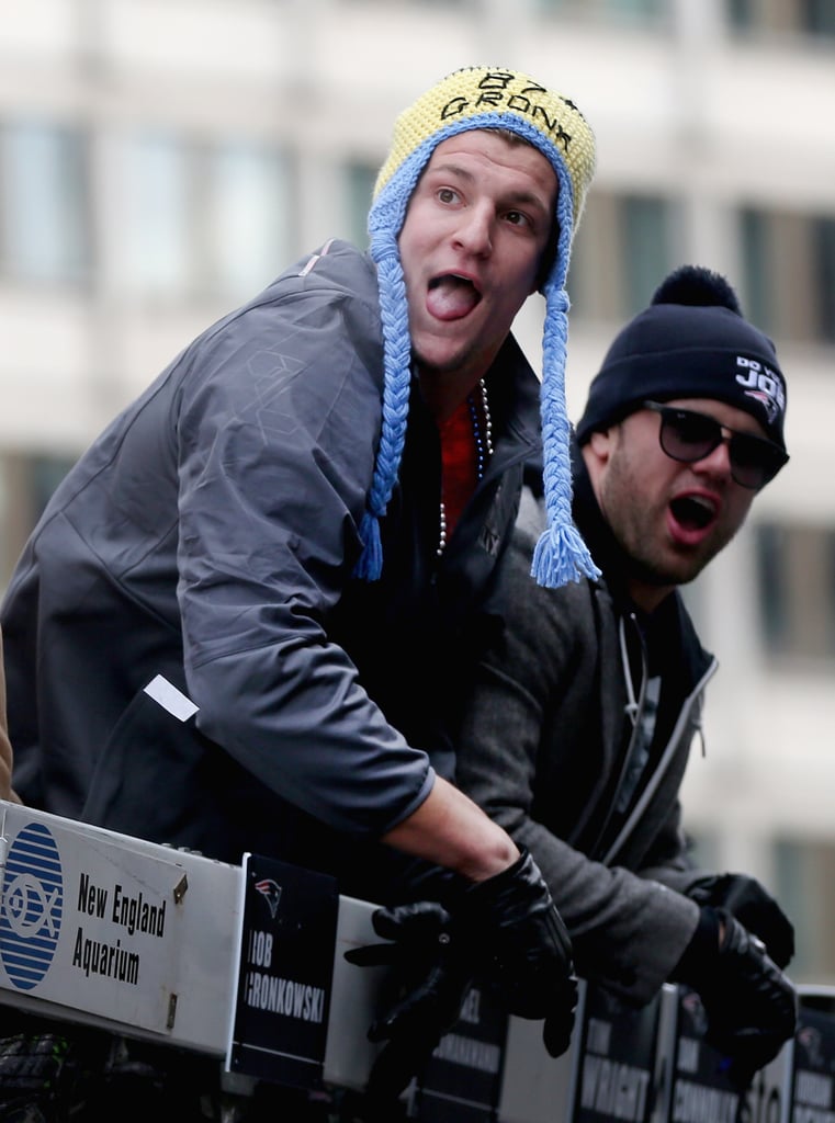 Rob Gronkowski Patriots Super Bowl Parade Pictures 2015