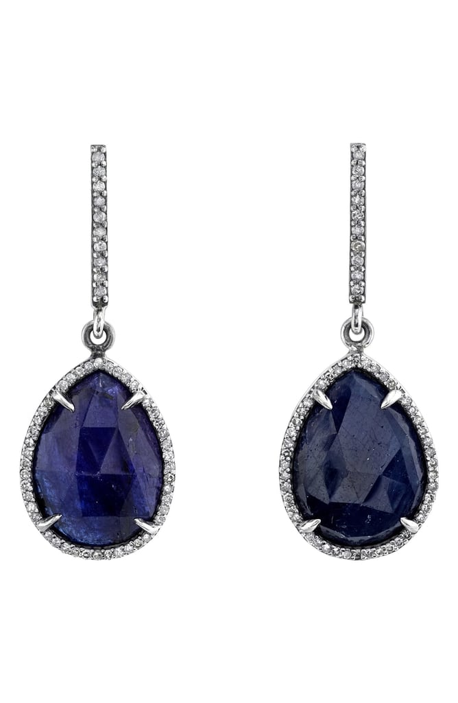 Sheryl Lowe Sapphire Teardrop Earrings