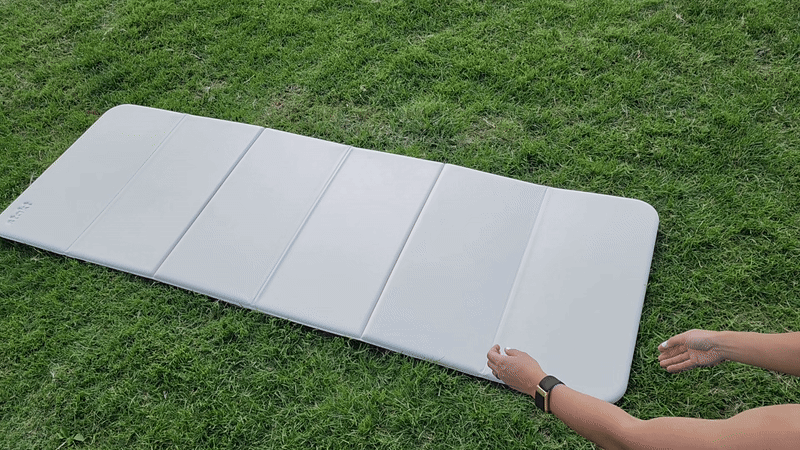 The Stakt Mat ($71, originally $94)
For the yoga lover in your life who's still using a traditional mat, consider leveling up their practice with this new foldable version. It's innovative, easy to store, and so much simpler to travel with. A former staff writer wrote that it nearly convinced her to get rid of all her others. Read more in her full Stakt Mat review.
Editor Quote: "I enjoyed the unique, foldable design of the Stakt Mat and its versatility. As soon as I took it out of the box, I was surprised at how lightweight it was, and hyped about how quickly it could be folded up. And the Stakt Mat is clearly functional, as proven both by my test drive of the mat and also by the reactions of other people who've spotted me using it. The latter have included literal gasps of delight and extremely enthusiastic questions like,"Where did you get that!?" and "I want one, too!" The foldable yoga mat concept just makes sense, both for its ability to provide customizable levels of support and its ease of storage."  — Jade Esmeralda, former health and fitness staff writer