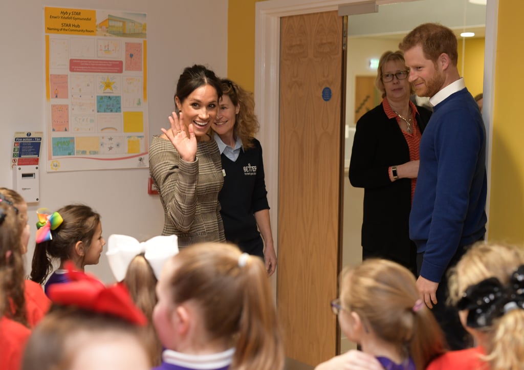 Prince Harry and Meghan Markle Playing With Kids in Cardiff
