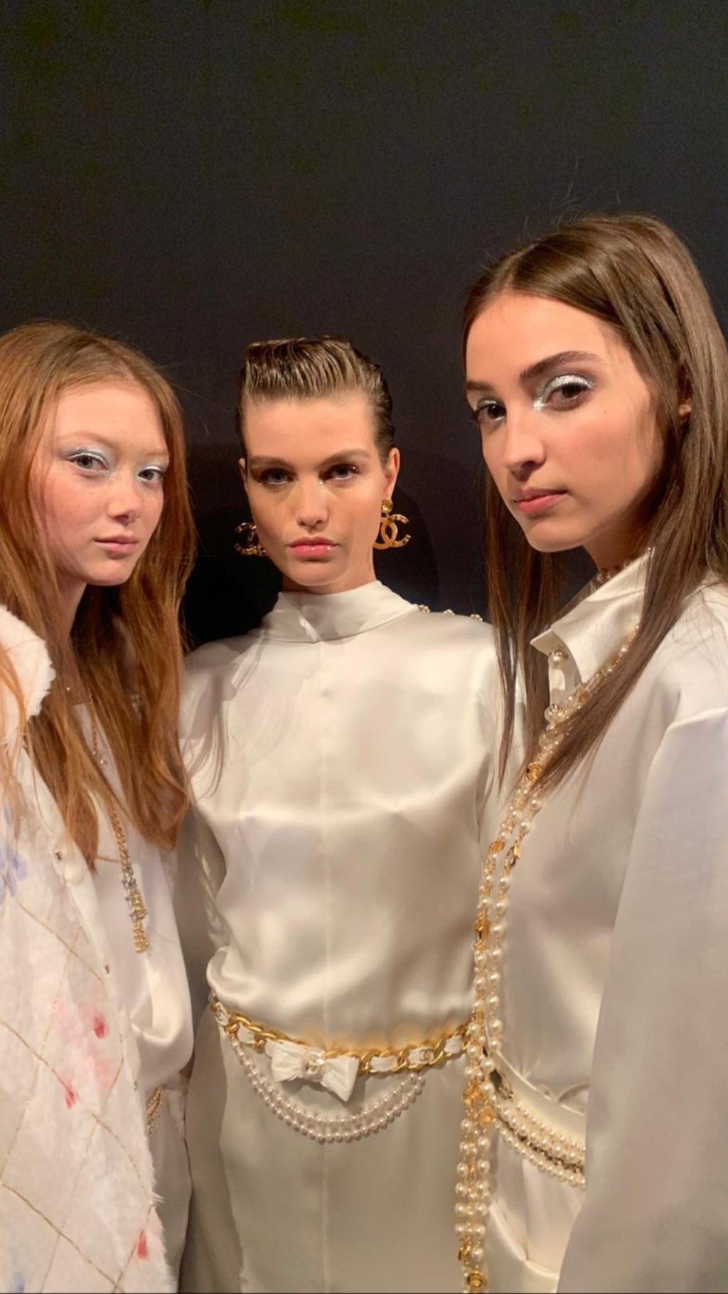 The Makeup At The Chanel Metiers D Art 2019 2020 Show Chanel S Metiers D Art Show Featured Double C Nail Stickers Popsugar Beauty Uk Photo 15