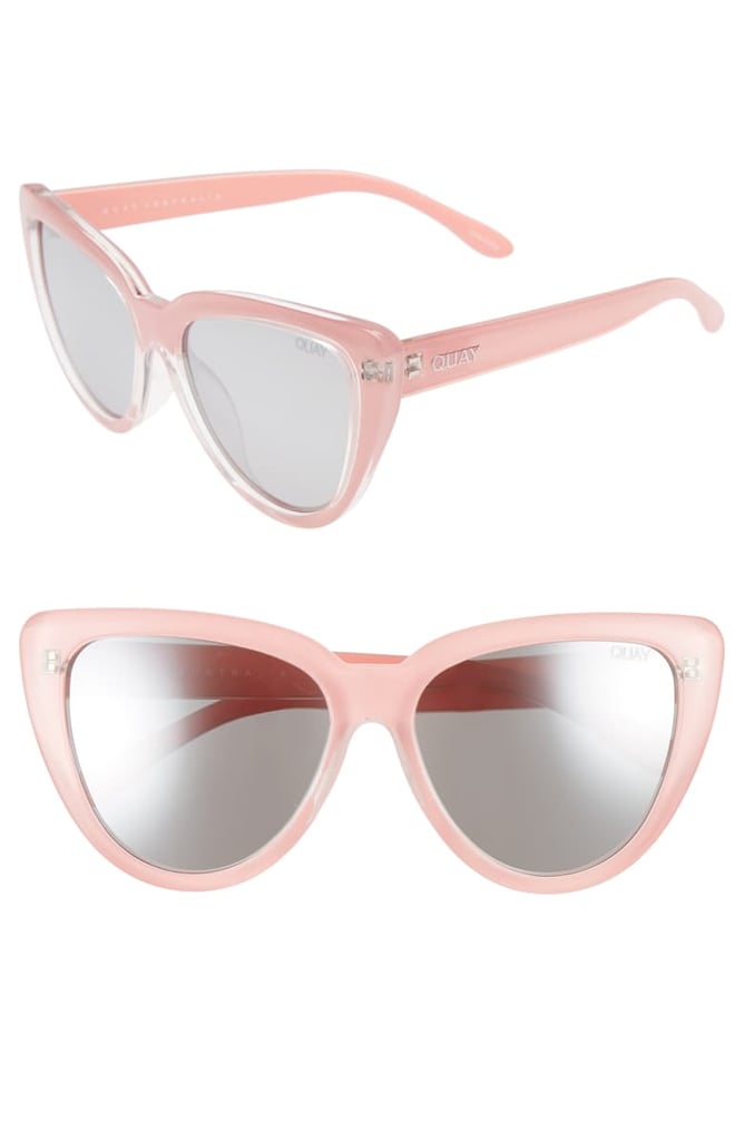 Quay Australia Stray Cat Mirrored Cat Eye Sunglasses