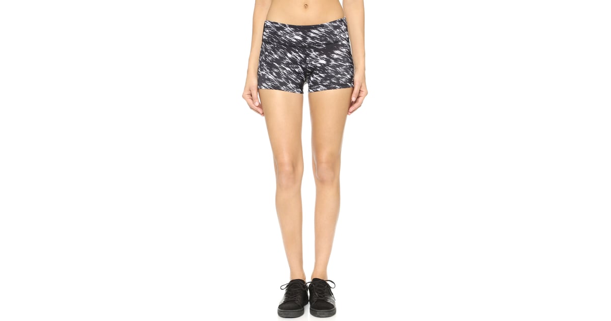 Beyond Yoga Luxe Print Hot Yoga Shorts | Graphic Printed Activewear Shorts | POPSUGAR Fitness 