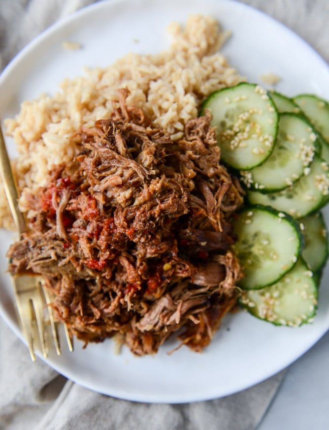 Slow-Cooker Sweet and Spicy Pork Shoulder