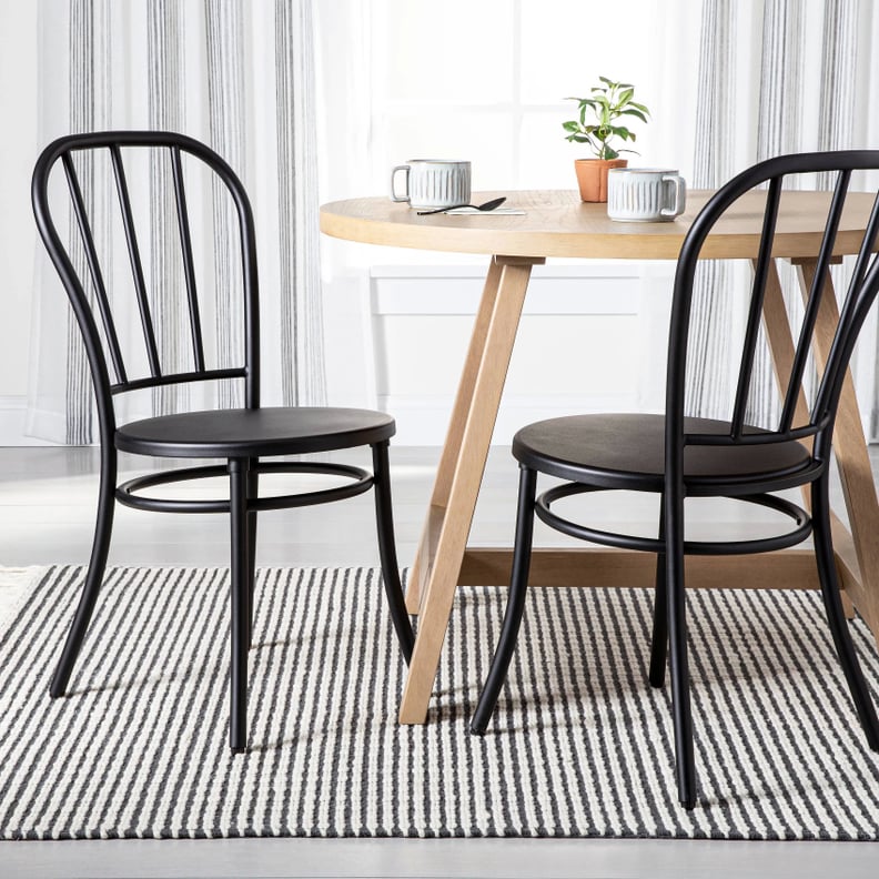 Set of Two Steel Bistro Dining Chair