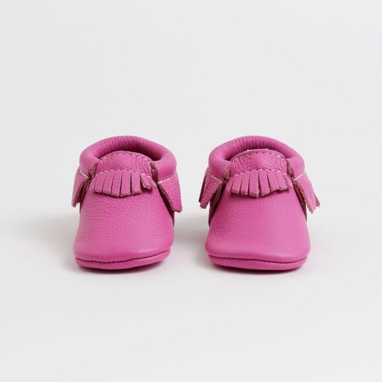 Pink Leather Moccasin