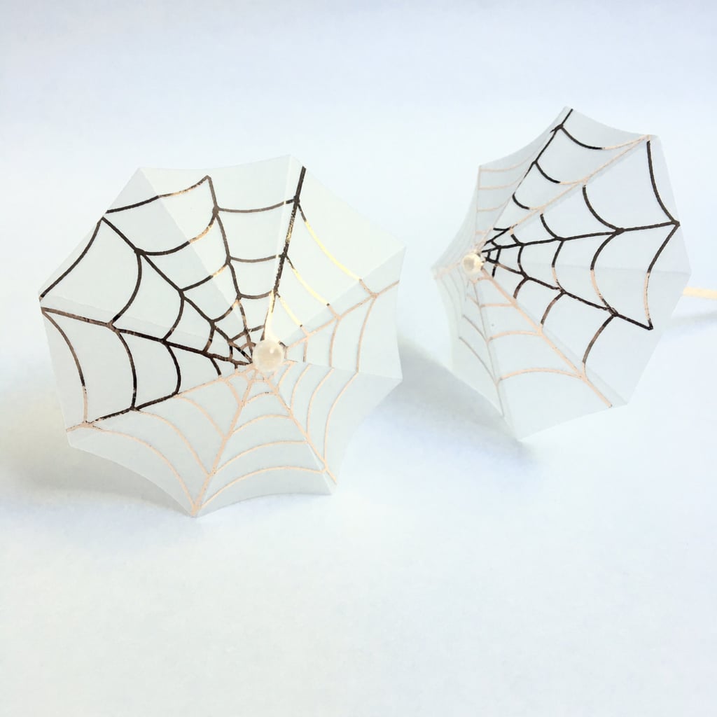 Spiderweb Cocktail Umbrellas ($23)