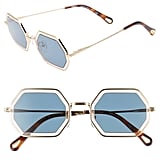 Chloé Tally 53mm Octagon Sunglasses