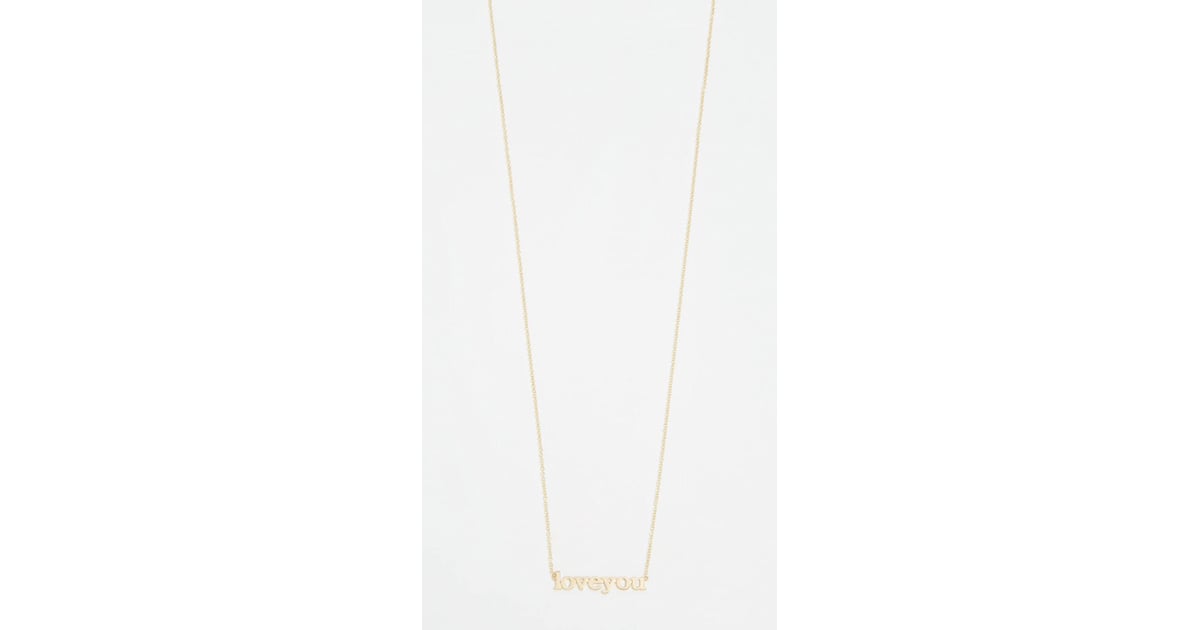 Jennifer Meyer Jewelry 18k Gold Love You Necklace Best Jewelry on