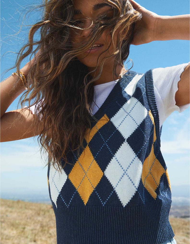 For a Summer-to-Fall Find: AE Argyle Sweater Vest