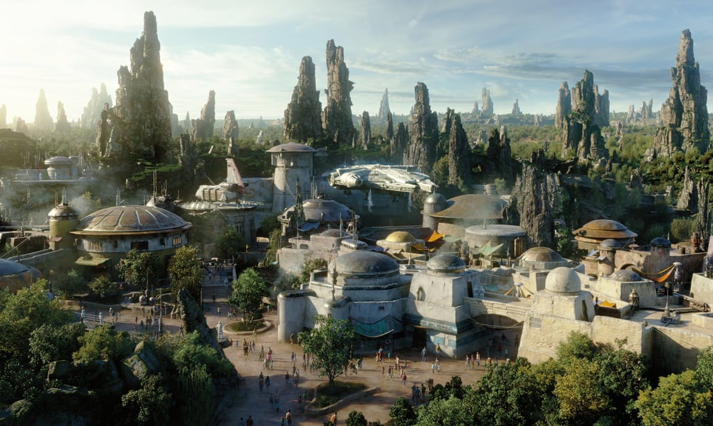 An aerial view of what Star Wars: Galaxy's Edge will look like.