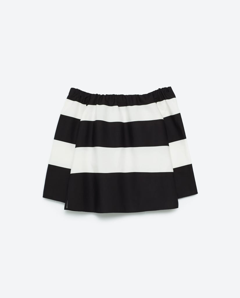 Off-the-Shoulder Striped Blouse ($40)
