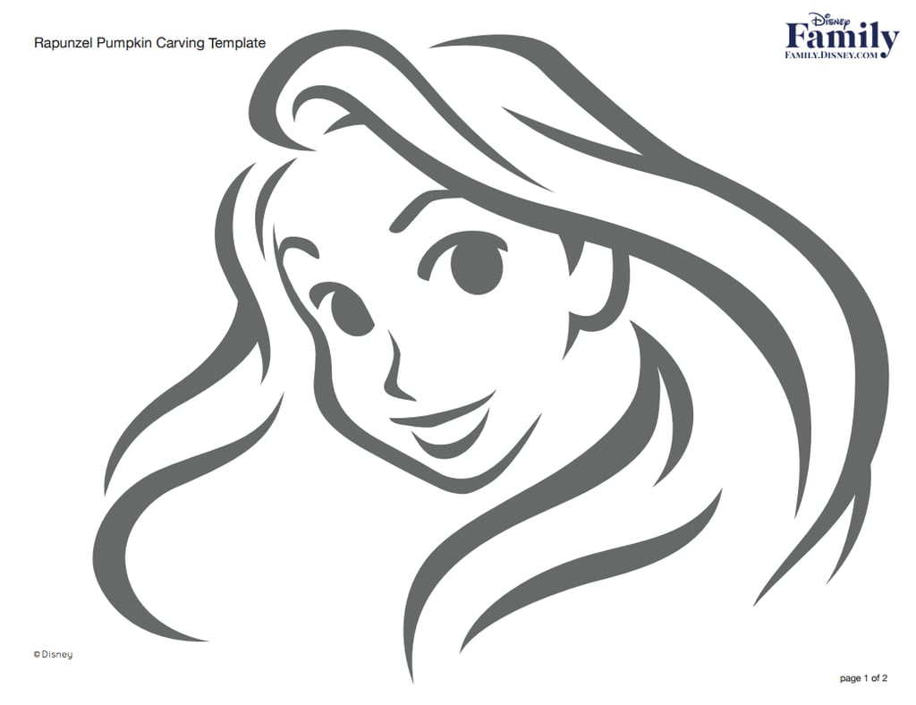 Rapunzel Free Disney Pumpkin Stencils POPSUGAR Smart Living UK Photo 18