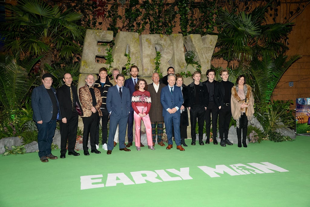 Tom Hiddleston, Maisie Williams, Eddie Redmayne at Early Man