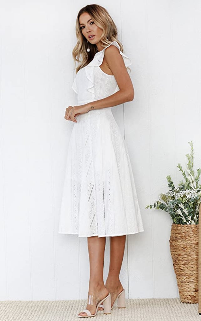 Ecowish Summer Midi Dress | Best White Dresses on Amazon | POPSUGAR ...