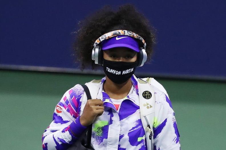 Naomi Osaka Wears a Trayvon Martin Mask For Round 4 of the US Open