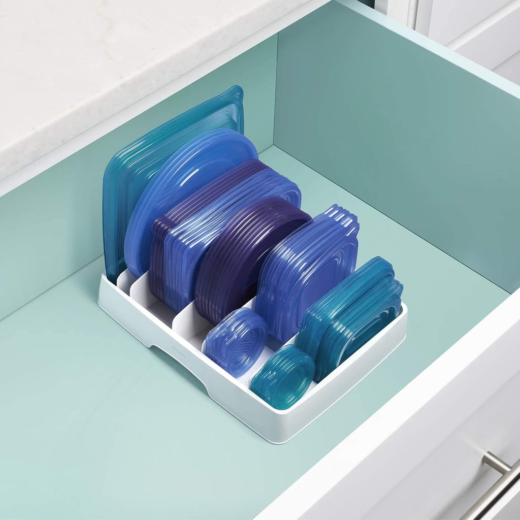 For Food Container Lids: YouCopia StoraLid Food Container Lid Organiser