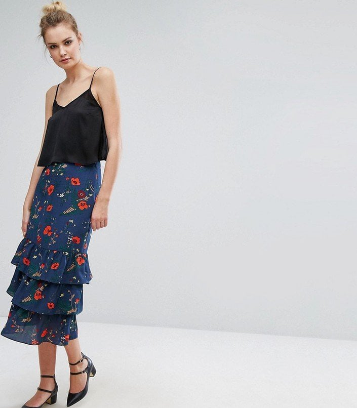 Fashion Union Ruffle Midi Skirt