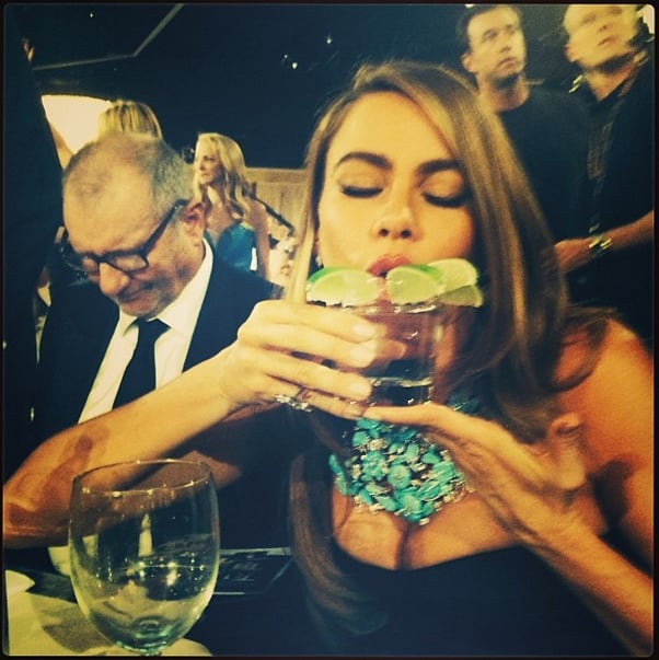 A well-accessorized Sofia Vergara gave her glass a lot of love.
Source: Instagram user therealsarahhyland