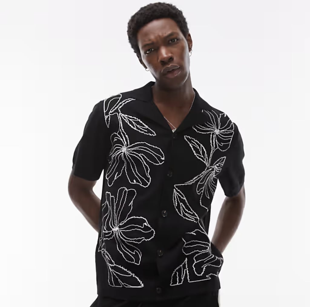 Topman Embroidered Knit Shirt