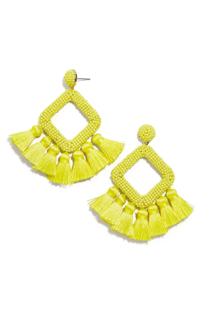 BaubleBar Laniyah Tassel Statement Earrings