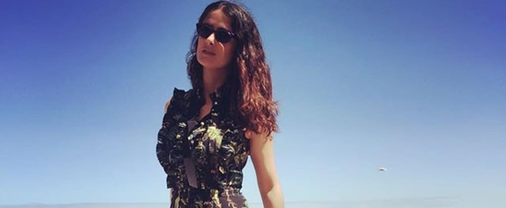Salma Hayek Wearing Gucci in France July 2016