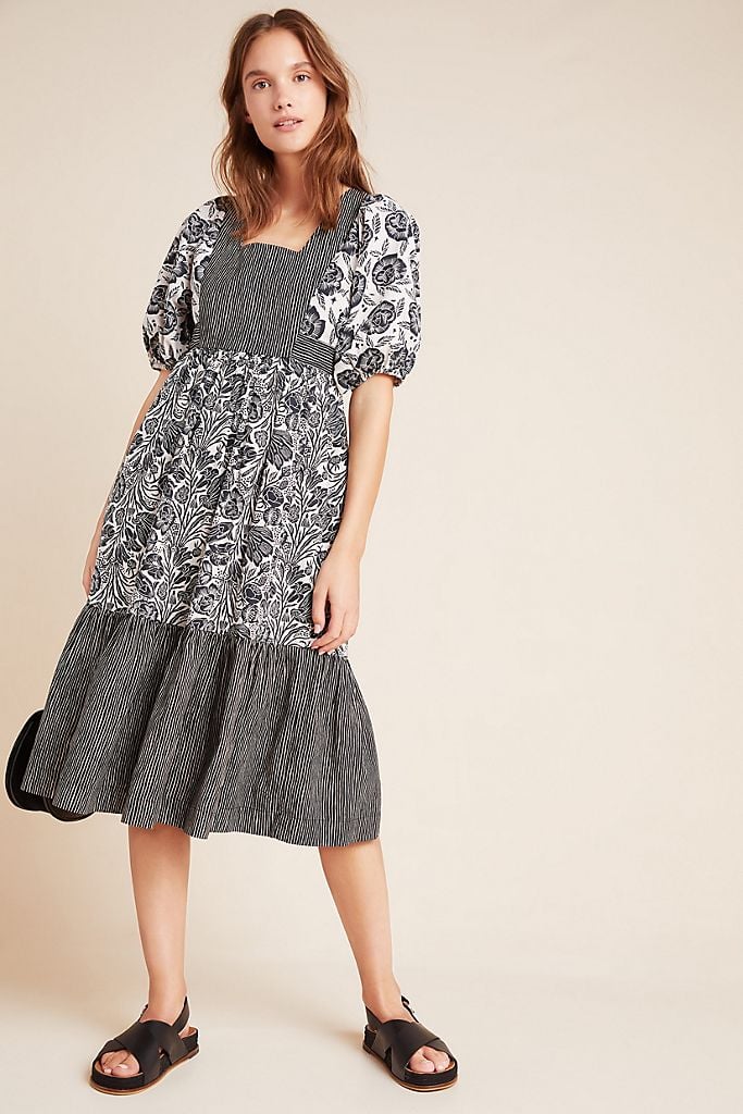 Adrienne Flounced Midi Dress