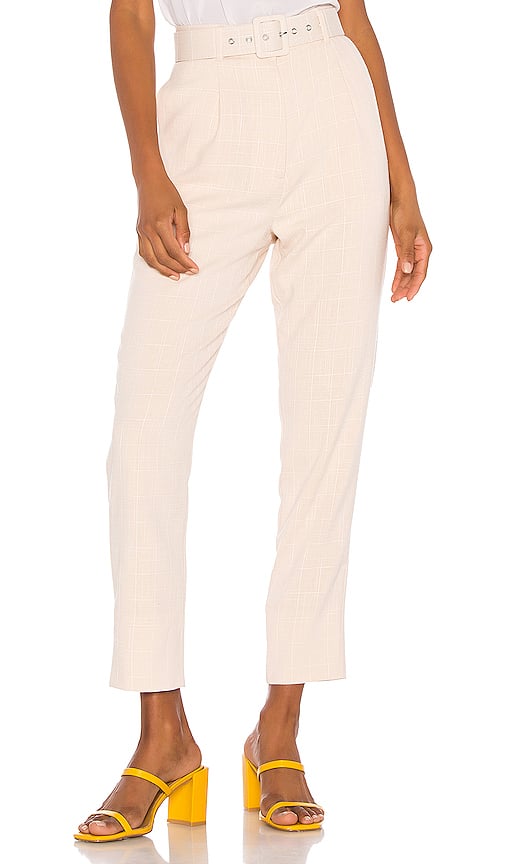 Song of Style Lane Pant in Beige Check from Revolve.com