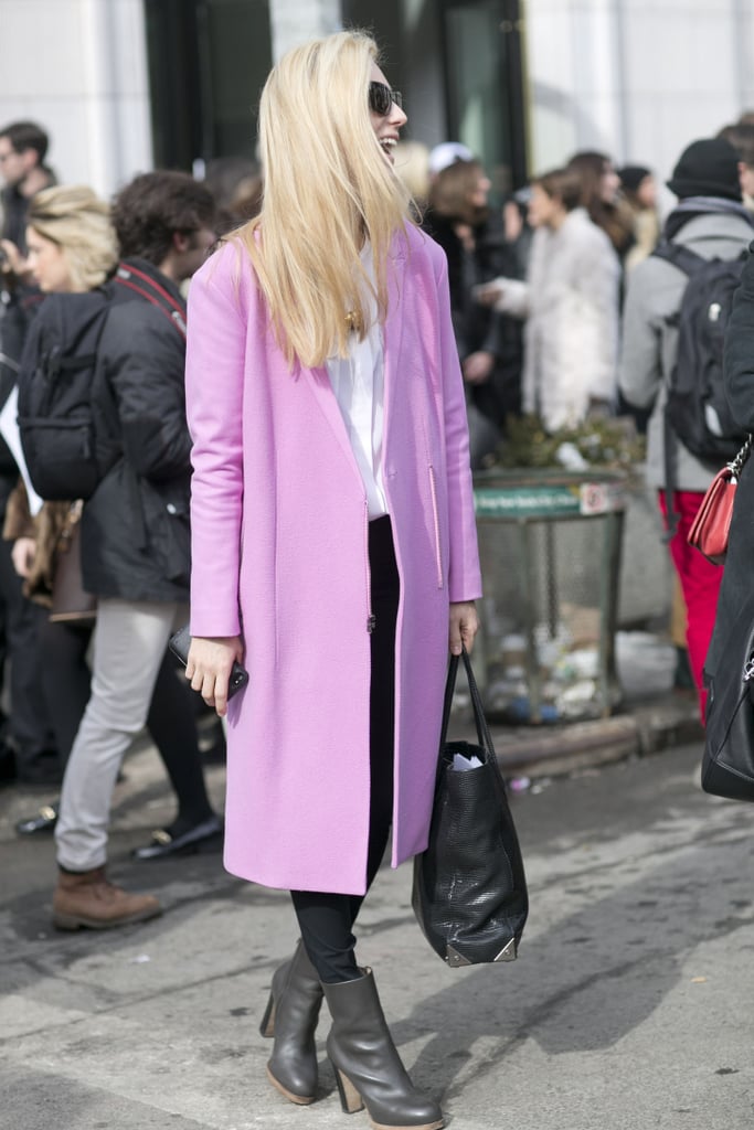 Joanna Hillman was chic in pink. 
Source: Tim Regas