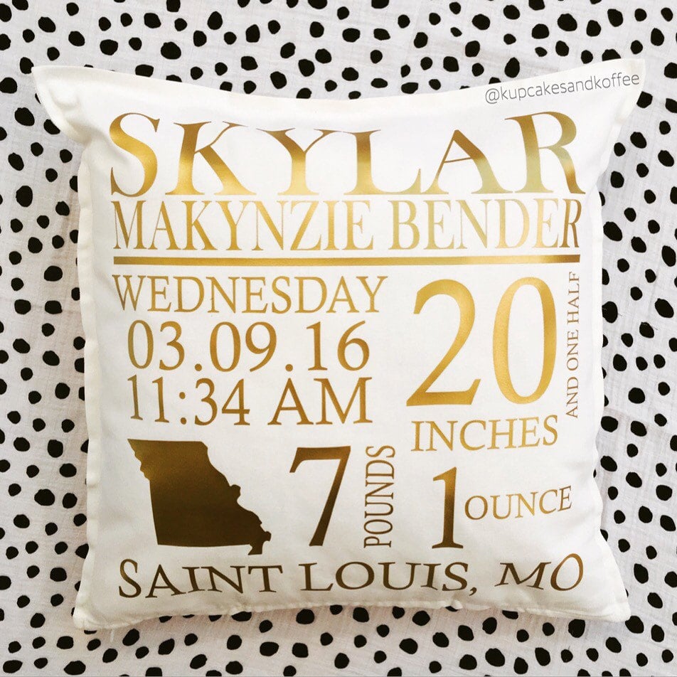 Cream and Gold Pillow Cover