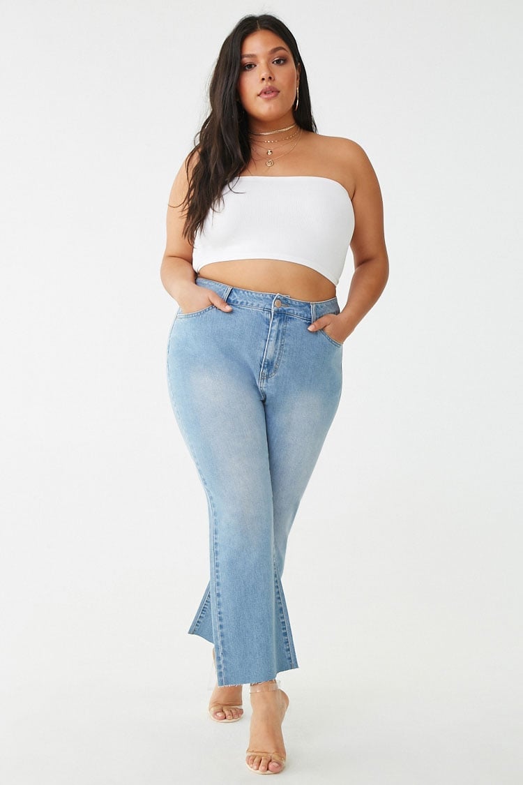 forever 21 plus size high waisted jeans