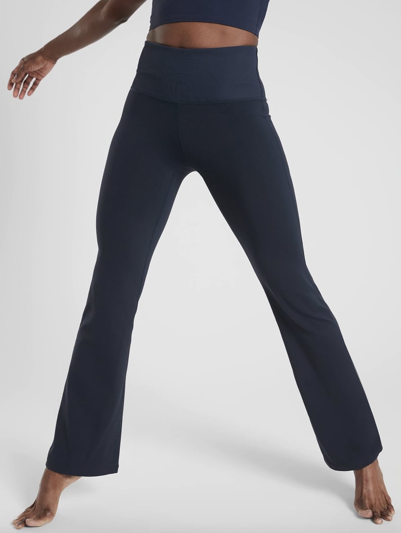 Pack of 2 flared leggings in cotton black+navy blue La Redoute Collections