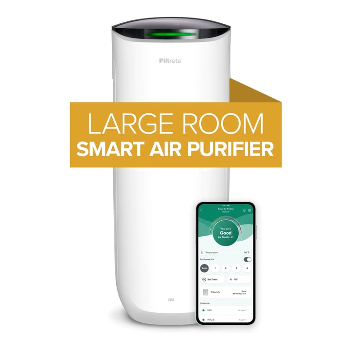 For Your Air Filtrete Room Air Purifiers 4Speed Smart True HEPA Air