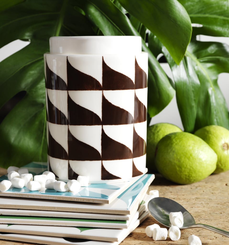 This tiled jar is ideal for stylish kitchen storage ($8)!