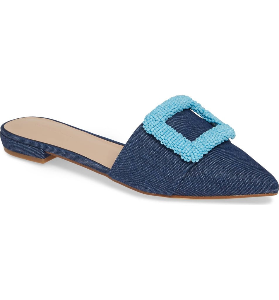 Something Navy Portia Buckle Mule