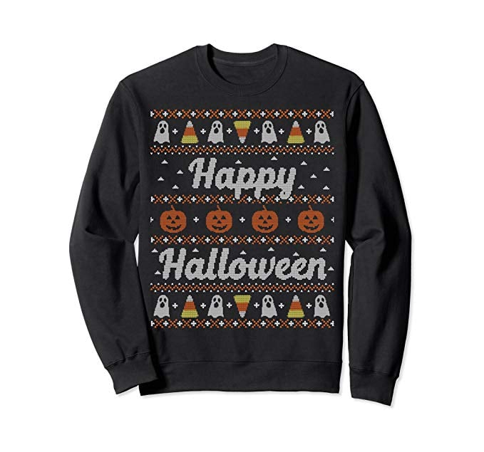 Tacky halloween sweater on sale