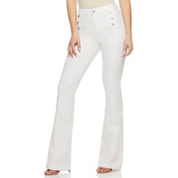 NWT Sofia Vergara Jeans Womens Melisa High Rise Flare Button