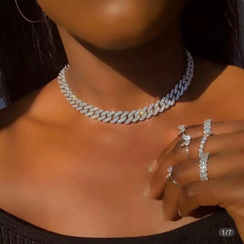 Chainlink Platinum Diamond Choker