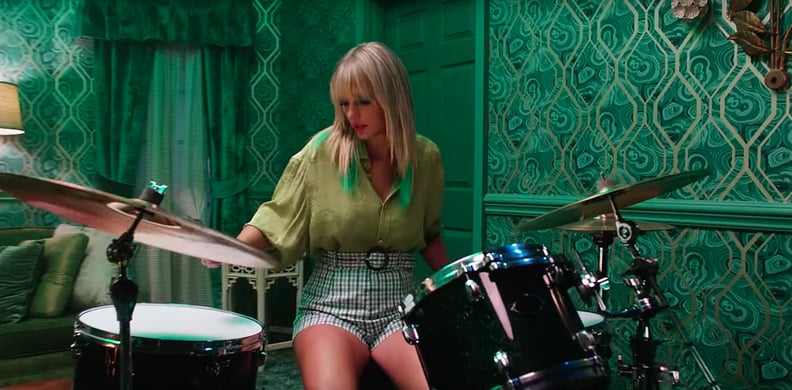 Taylor Swift's Green Shirt and Shorts in "Lover"